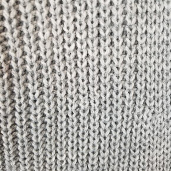 Amuse Society Gray Ribbed Knit Open Front Long Cardigan Size M / L - Picture 6 of 6